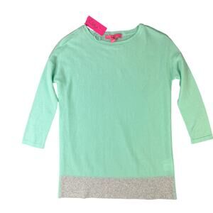 Lilly Pulitzer Mint Green Knit Sweater  XXS Long Sleeve Colorblock